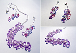 set swarovski, stříbro